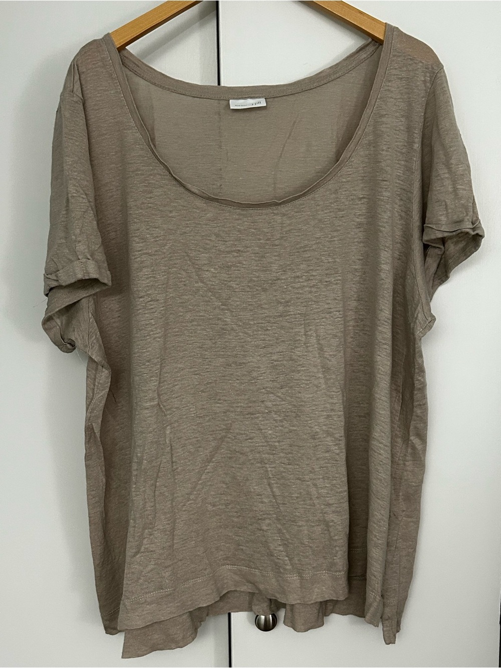 J. Jill 100% Linen Short Sleeve Shirt